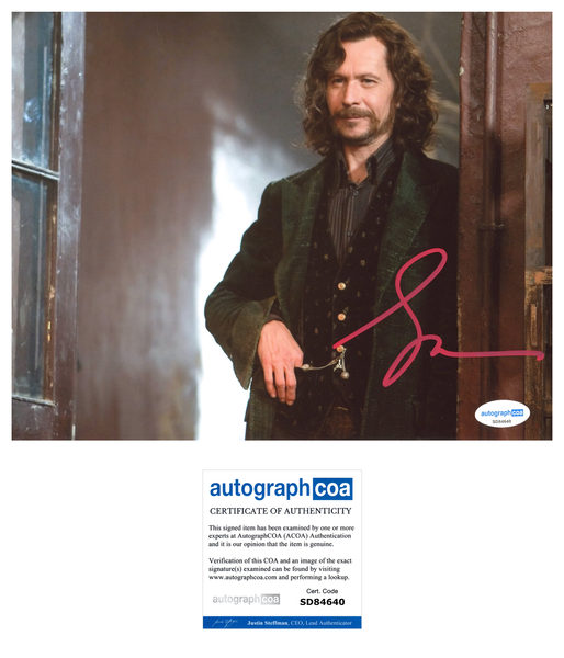Gary Oldman Harry Potter Signed Autograph 8x10 Photo ACOA
