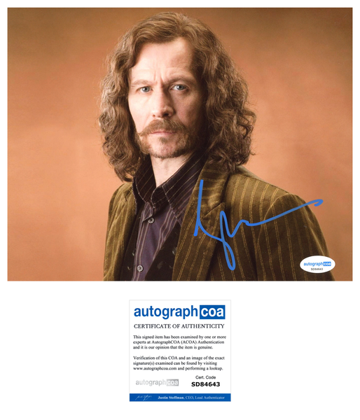 Gary Oldman Harry Potter Signed Autograph 8x10 Photo ACOA