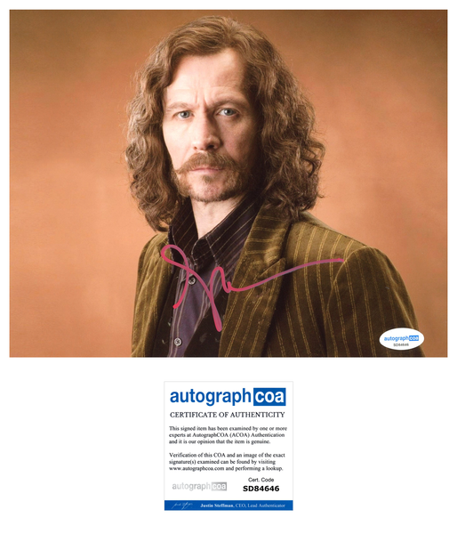 Gary Oldman Harry Potter Signed Autograph 8x10 Photo ACOA