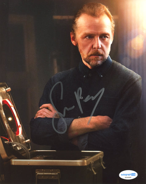 Simon Pegg Mission Impossible Signed Autograph 8x10 Photo ACOA