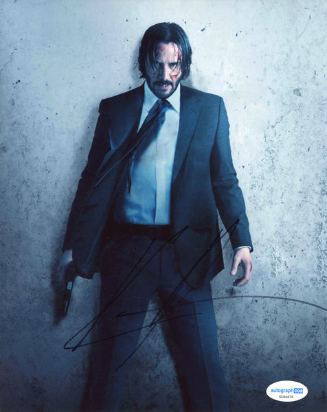 Keanu Reeves John Wick Signed Autograph 8x10 Photo ACOA