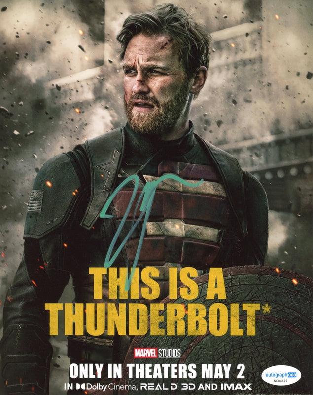 Wyatt Russell Thunderbolts Signed Autograph 8x10 Photo ACOA