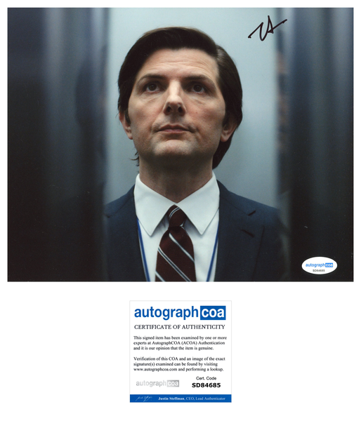 Adam Scott Severance Signed Autograph 8x10 Photo ACOA