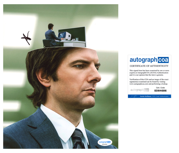 Adam Scott Severance Signed Autograph 8x10 Photo ACOA