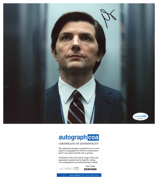 Adam Scott Severance Signed Autograph 8x10 Photo ACOA