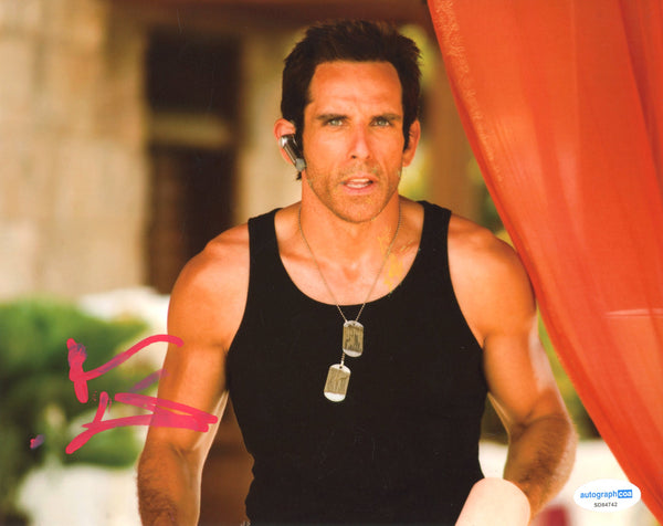 Ben Stiller Tropic Thunder Signed Autograph 8x10 Photo ACOA