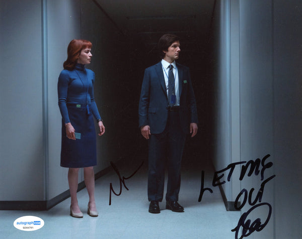 Adam Scott Britt Lower Severance Signed Autograph 8x10 Photo ACOA