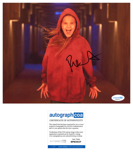 Ryan Kiera Armstrong Firestarter Signed Autograph 8x10 Photo ACOA