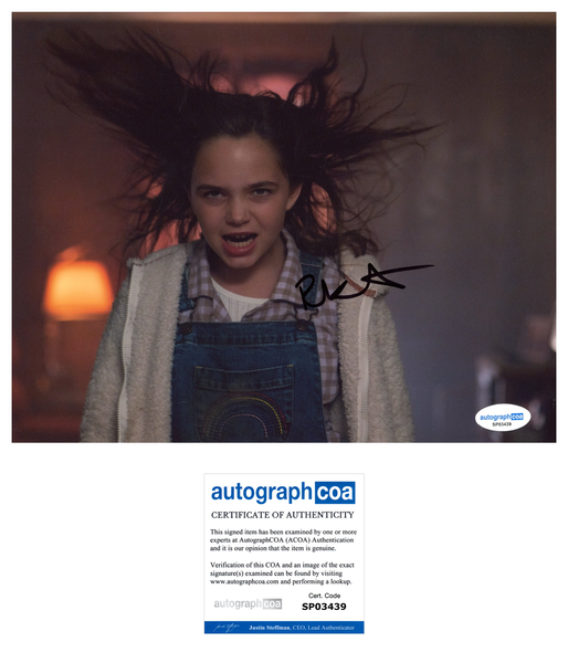 Ryan Kiera Armstrong Firestarter Signed Autograph 8x10 Photo ACOA