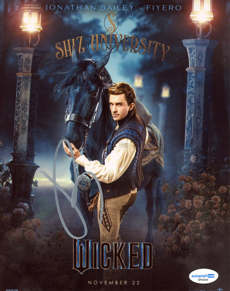 Jonathan Bailey Wicked Signed Autograph 8x10 Photo ACOA