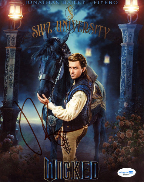 Jonathan Bailey Wicked Signed Autograph 8x10 Photo ACOA