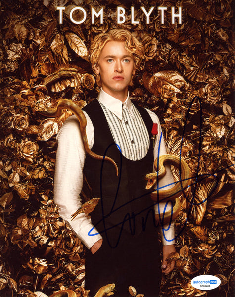 Tom Blyth Hunger Games Signed Autograph 8x10 Photo ACOA