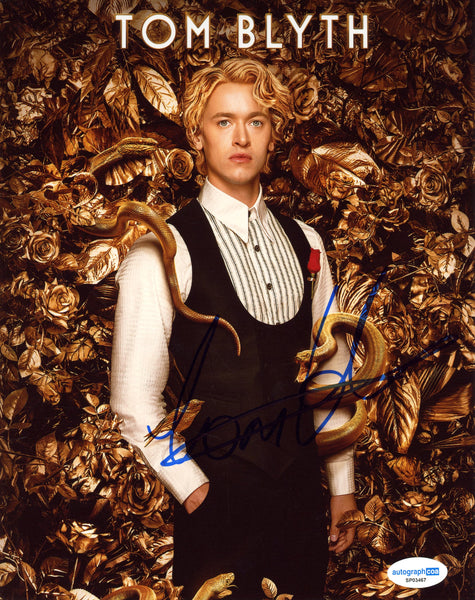 Tom Blyth Hunger Games Signed Autograph 8x10 Photo ACOA