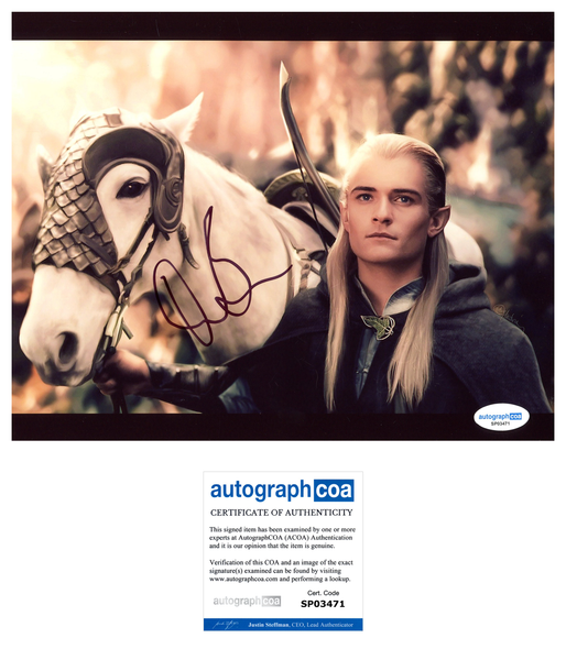 Orlando Bloom Hobbit Signed Autograph 8x10 Photo ACOA