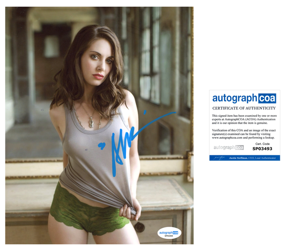 Alison Brie Together Signed Autograph 8x10 Photo ACOA