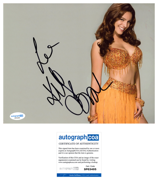 Kelly Brook Sexy Signed Autograph 8x10 Photo ACOA
