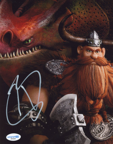 Gerard Butler How to Train Your Dragon Signed Autograph 8x10 Photo ACOA