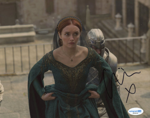 Olivia Cooke House of the Dragon Signed Autograph 8x10 Photo ACOA
