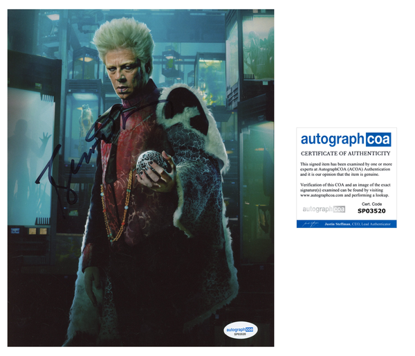 Benicio Del Toro Guardians Signed Autograph 8x10 Photo ACOA