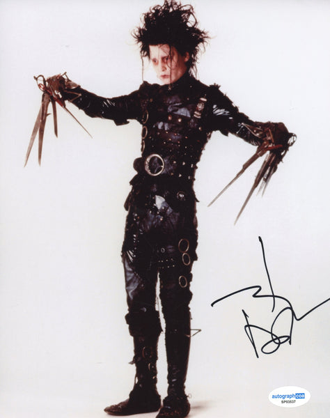 Johnny Depp Edward Scissorhands Signed Autograph 8x10 Photo ACOA
