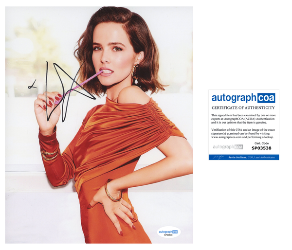Zoey Deutch Sexy Signed Autograph 8x10 Photo ACOA