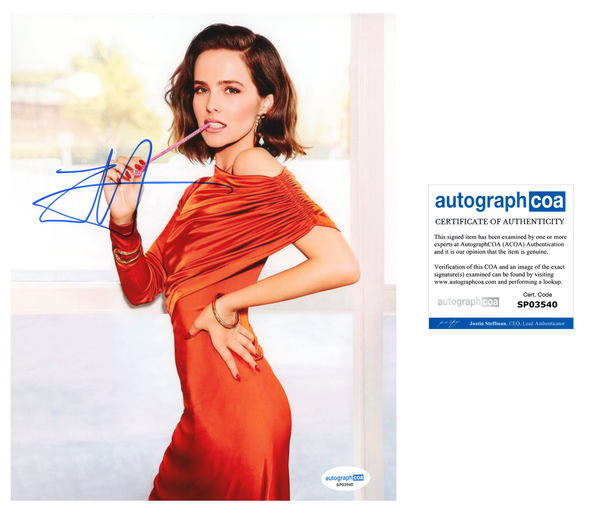 Zoey Deutch Sexy Signed Autograph 8x10 Photo ACOA