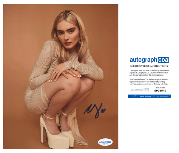 Meg Donnelly Winchesters Signed Autograph 8x10 Photo ACOA