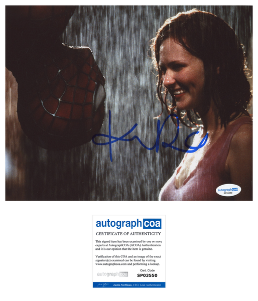 Kirsten Dunst Spiderman Signed Autograph 8x10 Photo ACOA