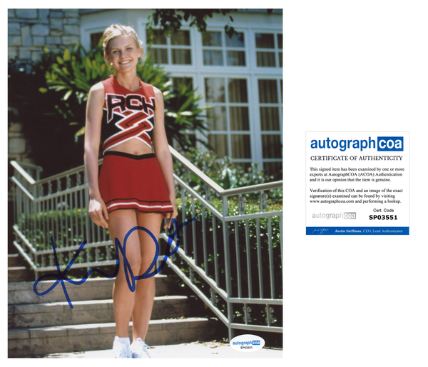 Kirsten Dunst Bring It On Signed Autograph 8x10 Photo ACOA