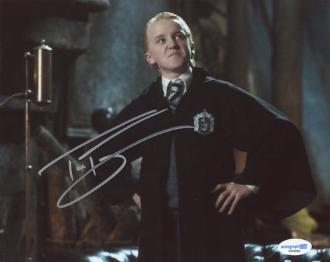 Tom Felton Harry Potter SIgned Autograph 8x10 Photo ACOA