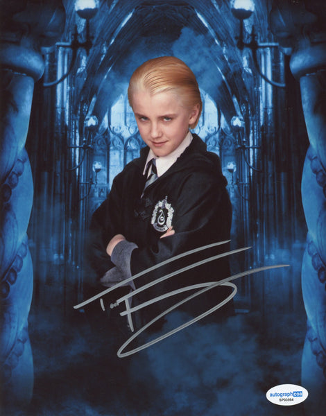 Tom Felton Harry Potter SIgned Autograph 8x10 Photo ACOA