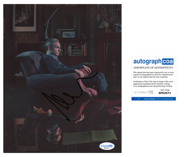 Martin Freeman Sherlock Signed Autograph 8x10 Photo ACOA