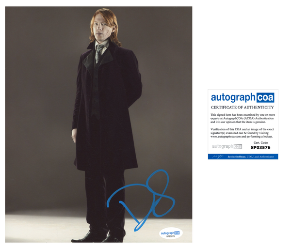 Domhnall Gleeson Harry Potter Signed Autograph 8x10 Photo ACOA