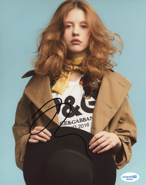 Mia Goth Pearl Signed Autograph 8x10 Photo ACOA