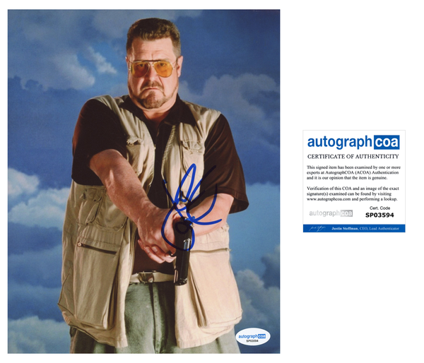 John Goodman Big Lebowski Signed Autograph 8x10 Photo ACOA