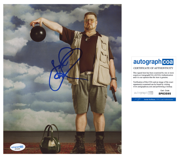 John Goodman Big Lebowski Signed Autograph 8x10 Photo ACOA
