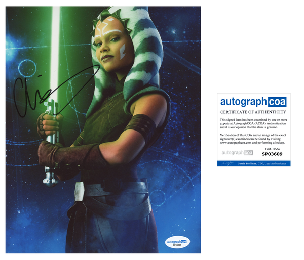 Ariana Greenblatt Ahsoka Signed Autograph 8x10 Photo ACOA