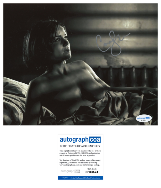 Carla Gugino Sin City Signed Autograph 8x10 Photo ACOA