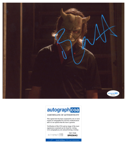 Ethan Hawke Black Phone Signed Autograph 8x10 Photo ACOA