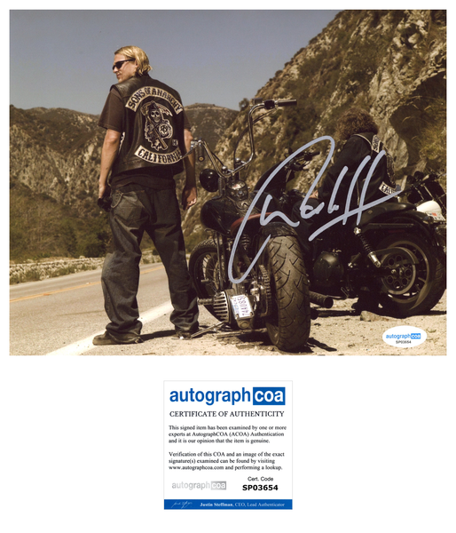 Charlie Hunnam Sons of Anarchy Signed Autograph 8x10 Photo ACOA