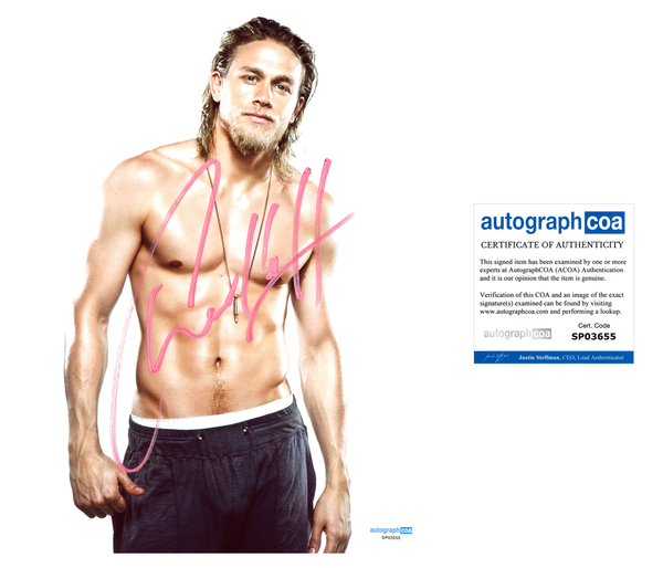Charlie Hunnam Sons of Anarchy Signed Autograph 8x10 Photo ACOA