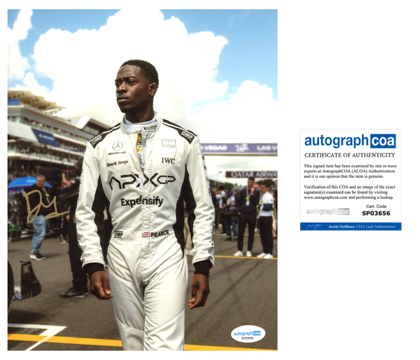 Damson Idris F1 Signed Autograph 8x10 Photo ACOA