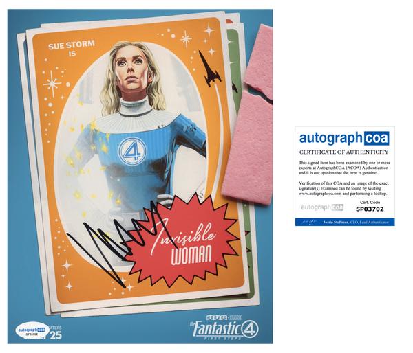 Vanessa Kirby Fantastic Four Signed Autograph 8x10 Photo ACOA