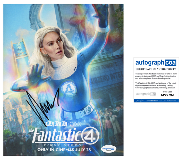 Vanessa Kirby Fantastic Four Signed Autograph 8x10 Photo ACOA