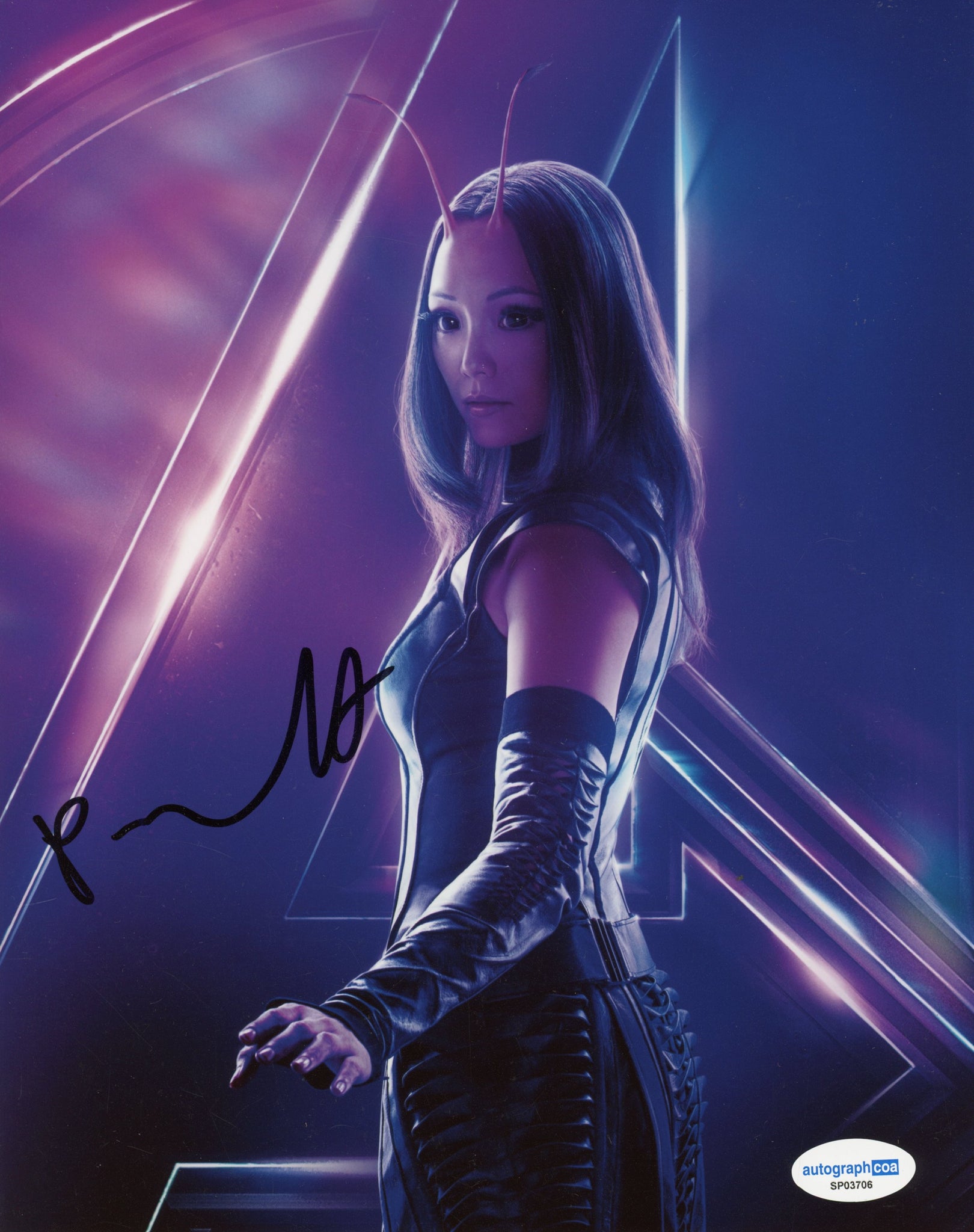 Pom Klementieff Guardians Signed Autograph 8x10 Photo ACOA
