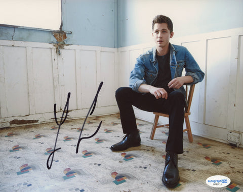 Logan Lerman Signed Autograph 8x10 Photo ACOA