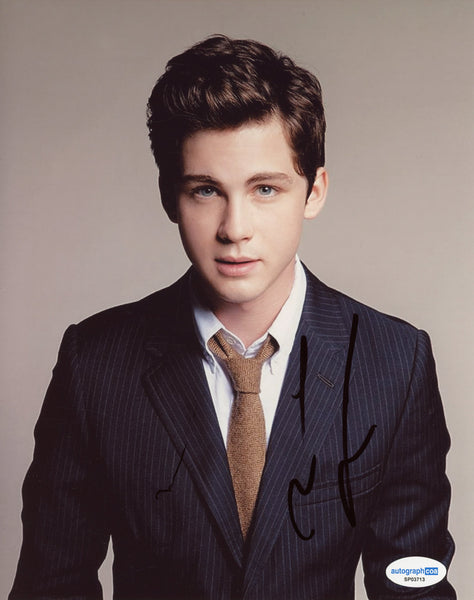 Logan Lerman Signed Autograph 8x10 Photo ACOA