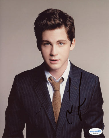 Logan Lerman Signed Autograph 8x10 Photo ACOA