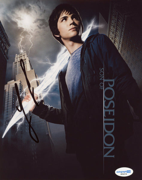 Logan Lerman Percy Jackson Signed Autograph 8x10 Photo ACOA