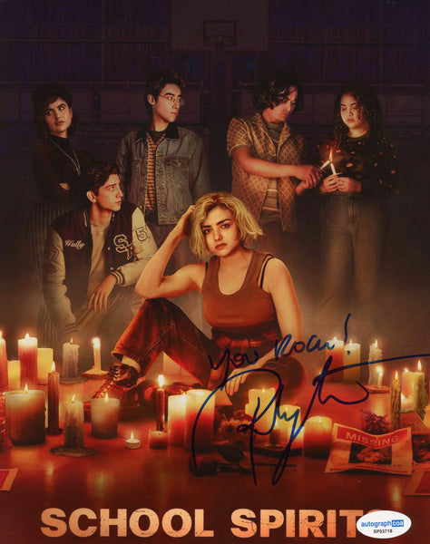 Peyton List School Spirits Signed Autograph 8x10 Photo ACOA